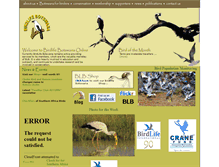 Tablet Screenshot of birdlifebotswana.org.bw